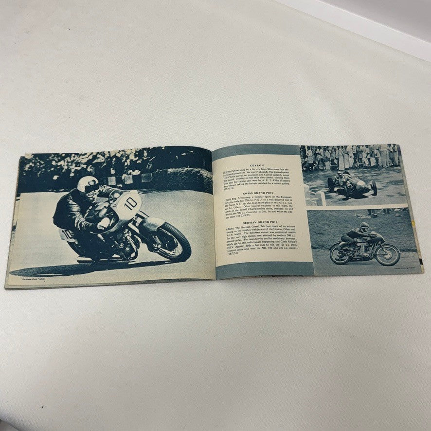 1953 Castrol Racing Achievements Brochure LeMans Grand Prix Motorcycle Bike +
