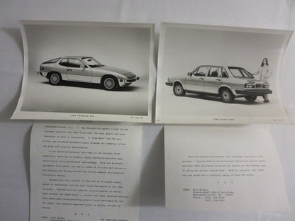1980 Porsche & Audi Press Kit Brochure w/ Photos 911 928 924 Turbo 4000 5000 +