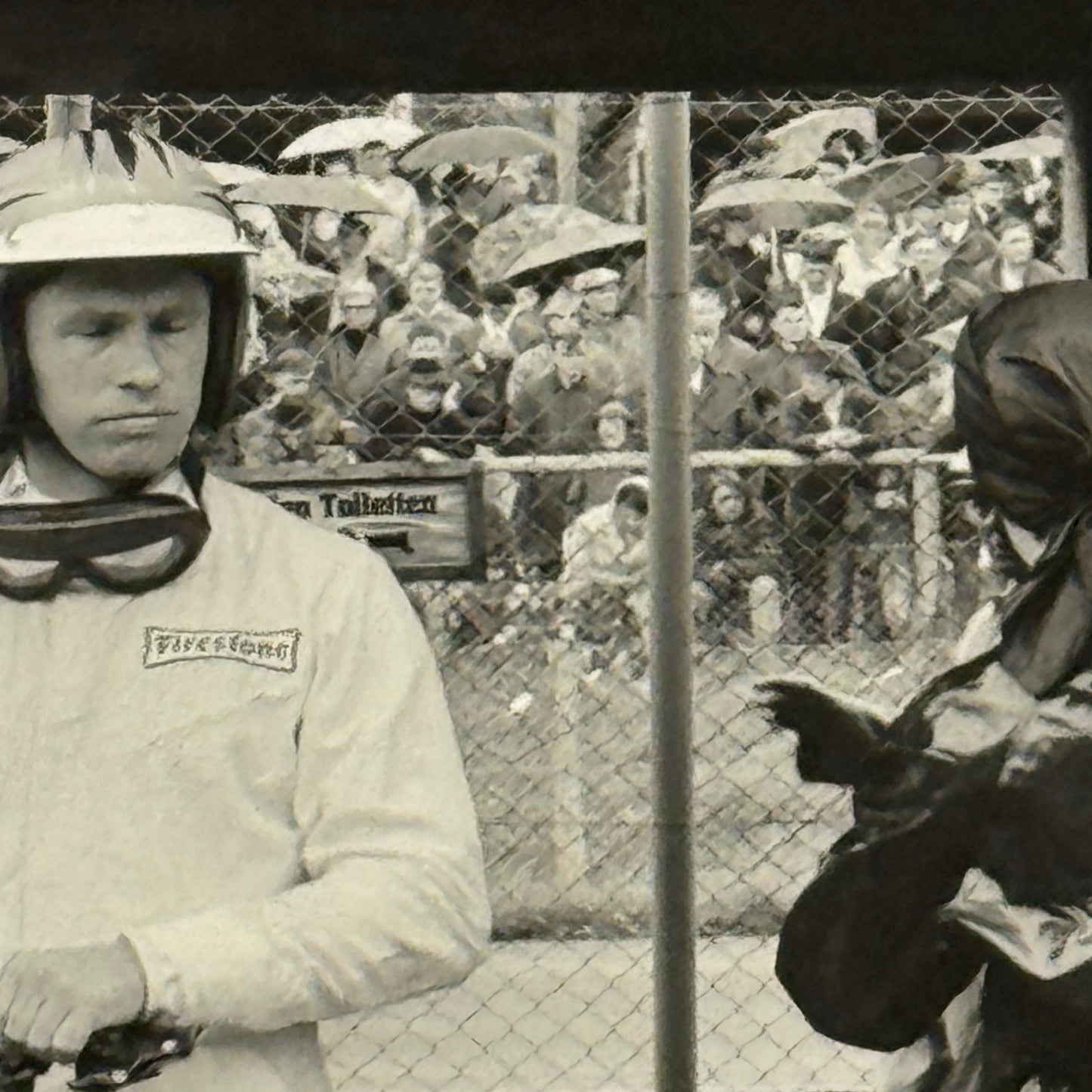 Vintage Racing Photo Mike Spence 1966 German Grand Prix Race Motorsport