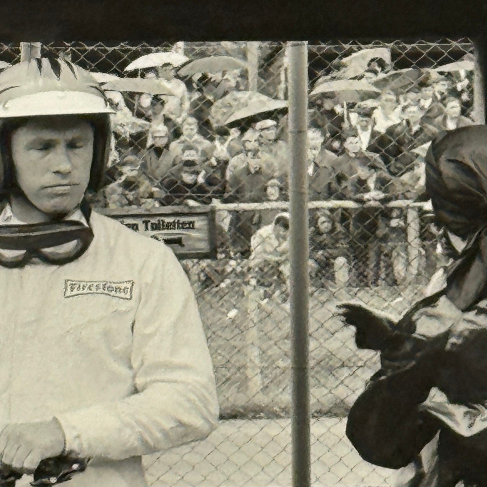Vintage Racing Photo Mike Spence 1966 German Grand Prix Race Motorsport