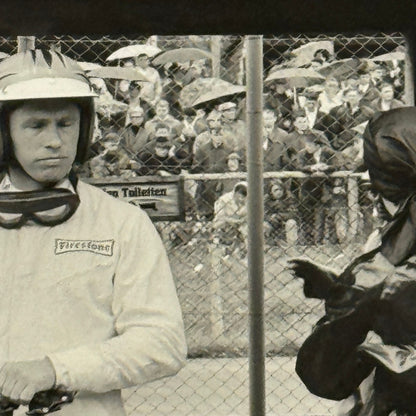 Vintage Racing Photo Mike Spence 1966 German Grand Prix Race Motorsport