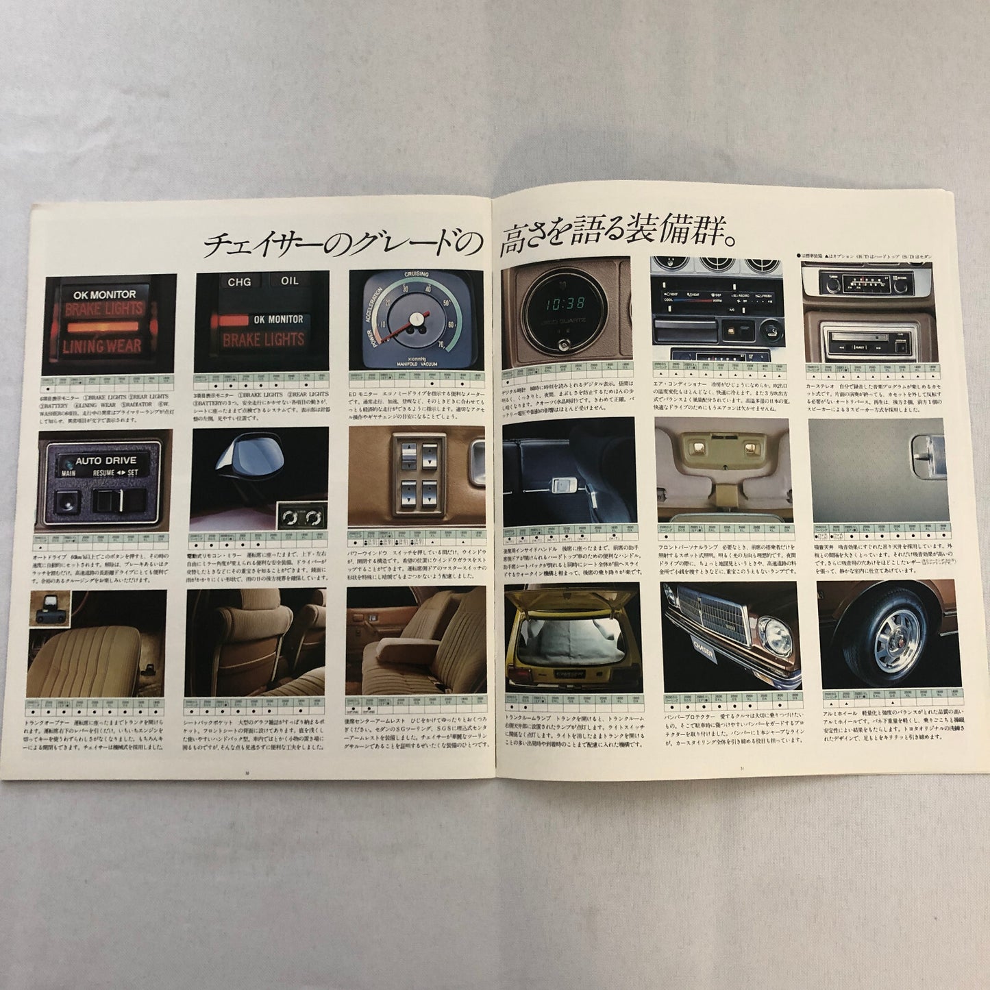 Vintage Toyota Chaser Car Sales Brochure Catalog Japanese Text JDM