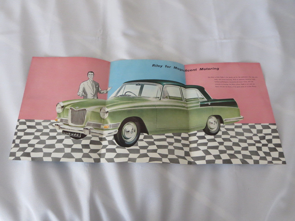 1959 1960 Riley 4 / Sixty Eight Sales Brochure Catalog Advertising 4/Sixty Eight