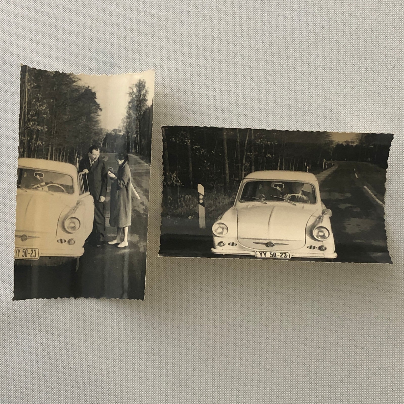 Vintage Car Photo People Automobile Photograph Lot 2 Photographs AL22SM1
