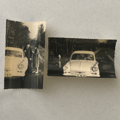 Vintage Car Photo People Automobile Photograph Lot 2 Photographs AL22SM1