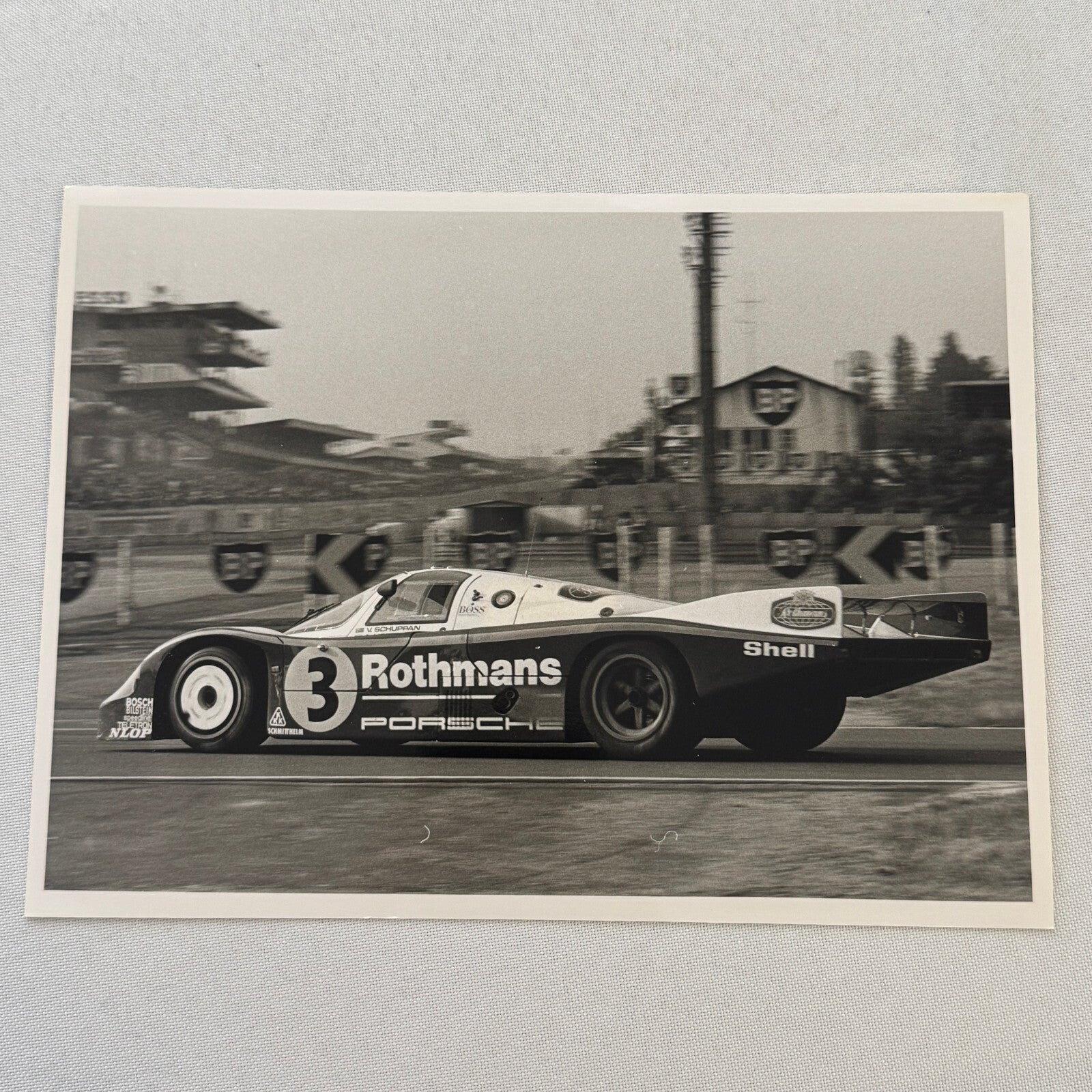 Porsche 956 Rothmans Racing Car Vintage Photo Photograph Print