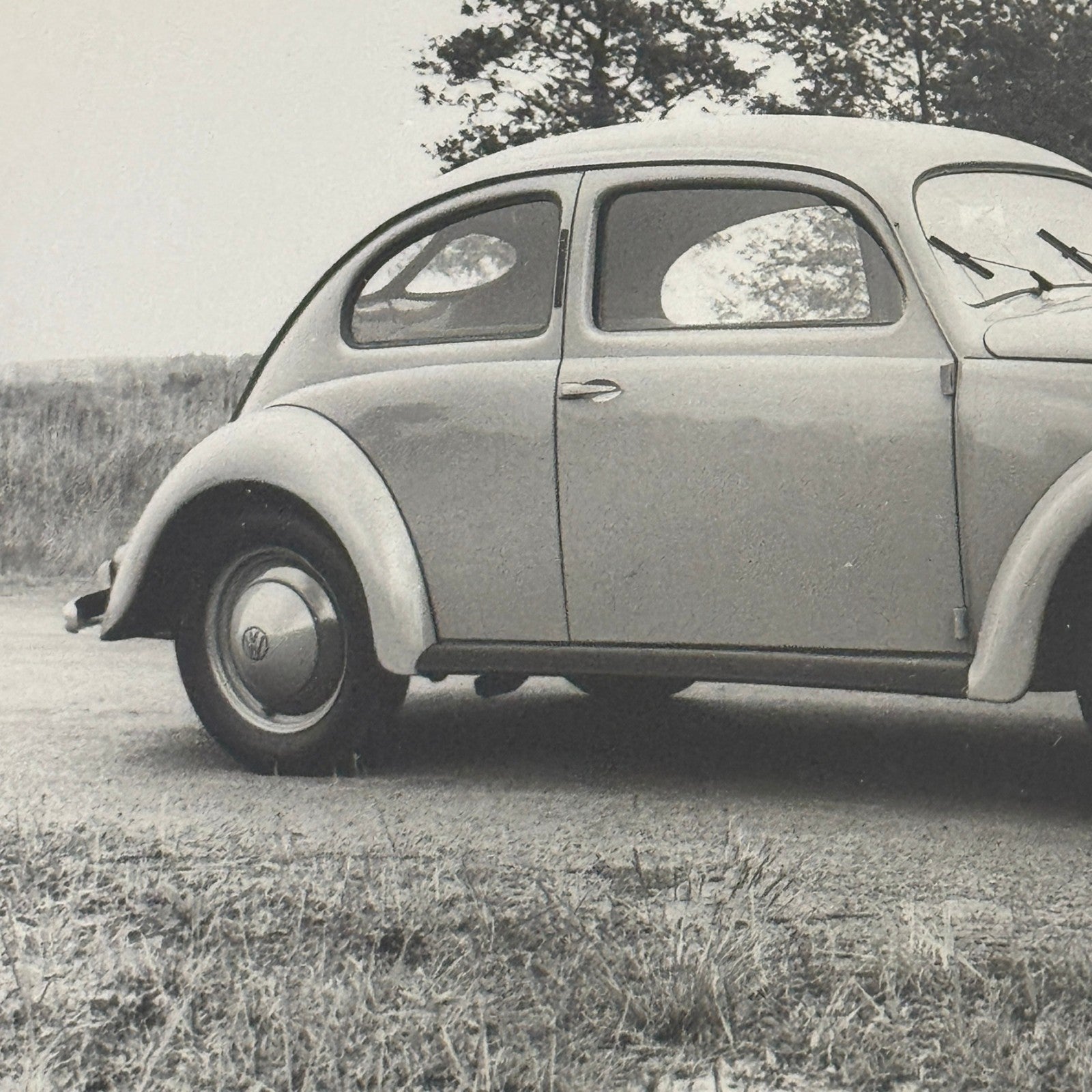Vintage Volkswagen Beetle Coupe VW Automobile Photo Photograph Print