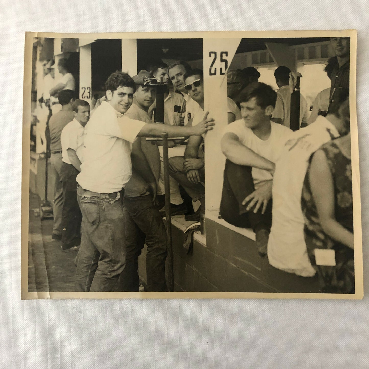 Vintage Racing Photo Photograph Crew or Drivers ? 