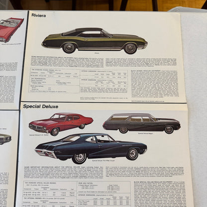 1968 Buick Sales Brochure GS400 GS350 Skylark Wildcat Electra Riviera Catalog