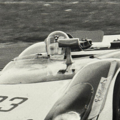Vintage Racing Photo Porsche 908 Spyder Driver Rolf Stommelen Photograph 1969