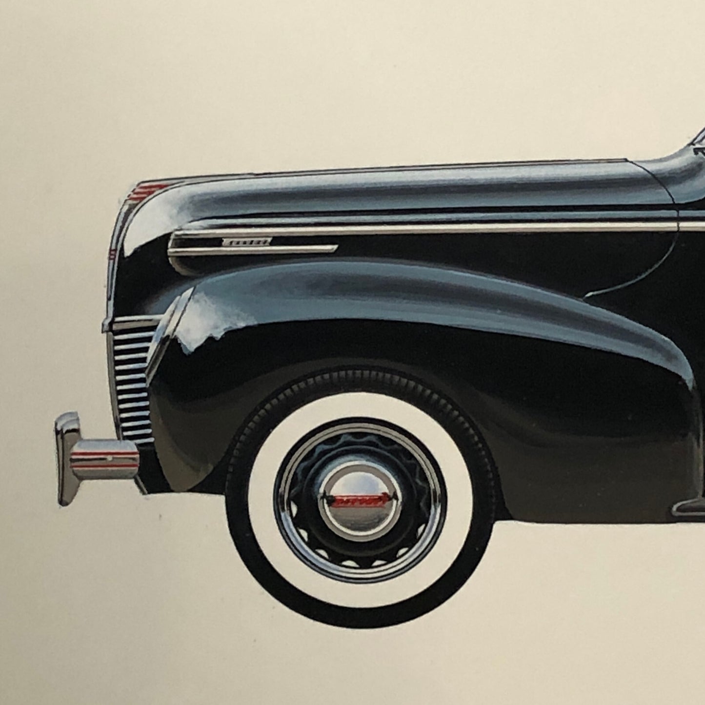 1939 Mercury Sedan Coupe Car Illustration Art Drawing Hand Drawn