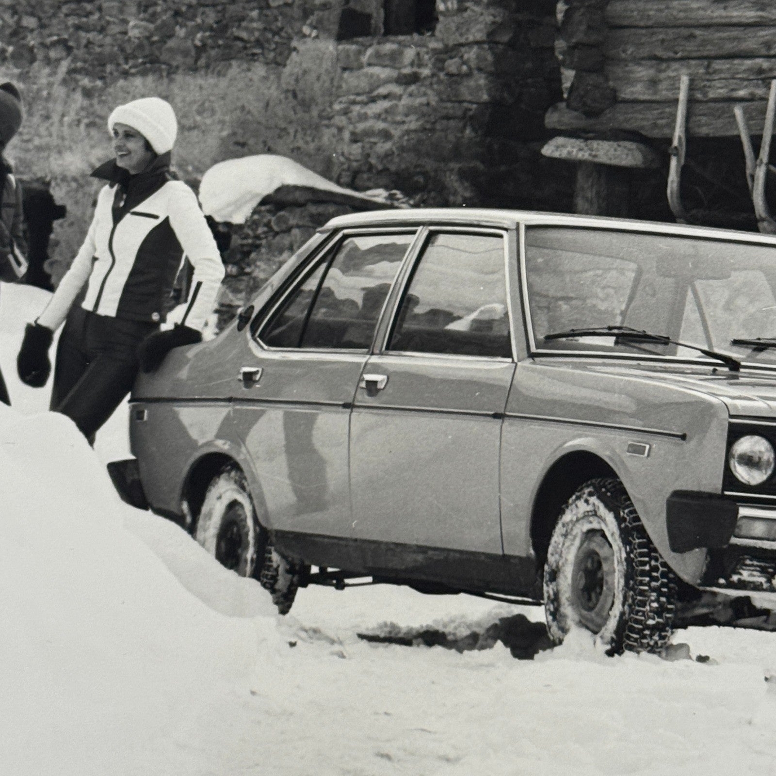 Fiat 131 Mirafiori Special Car Factory Press Photo Photograph Print Vintage 1976