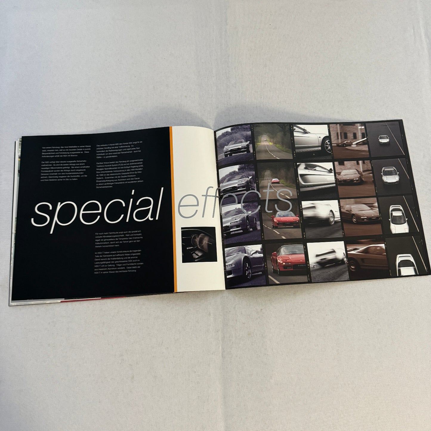 Honda NSX Car Sales Brochure Catalog Advertising GERMAN Text Acura NSX