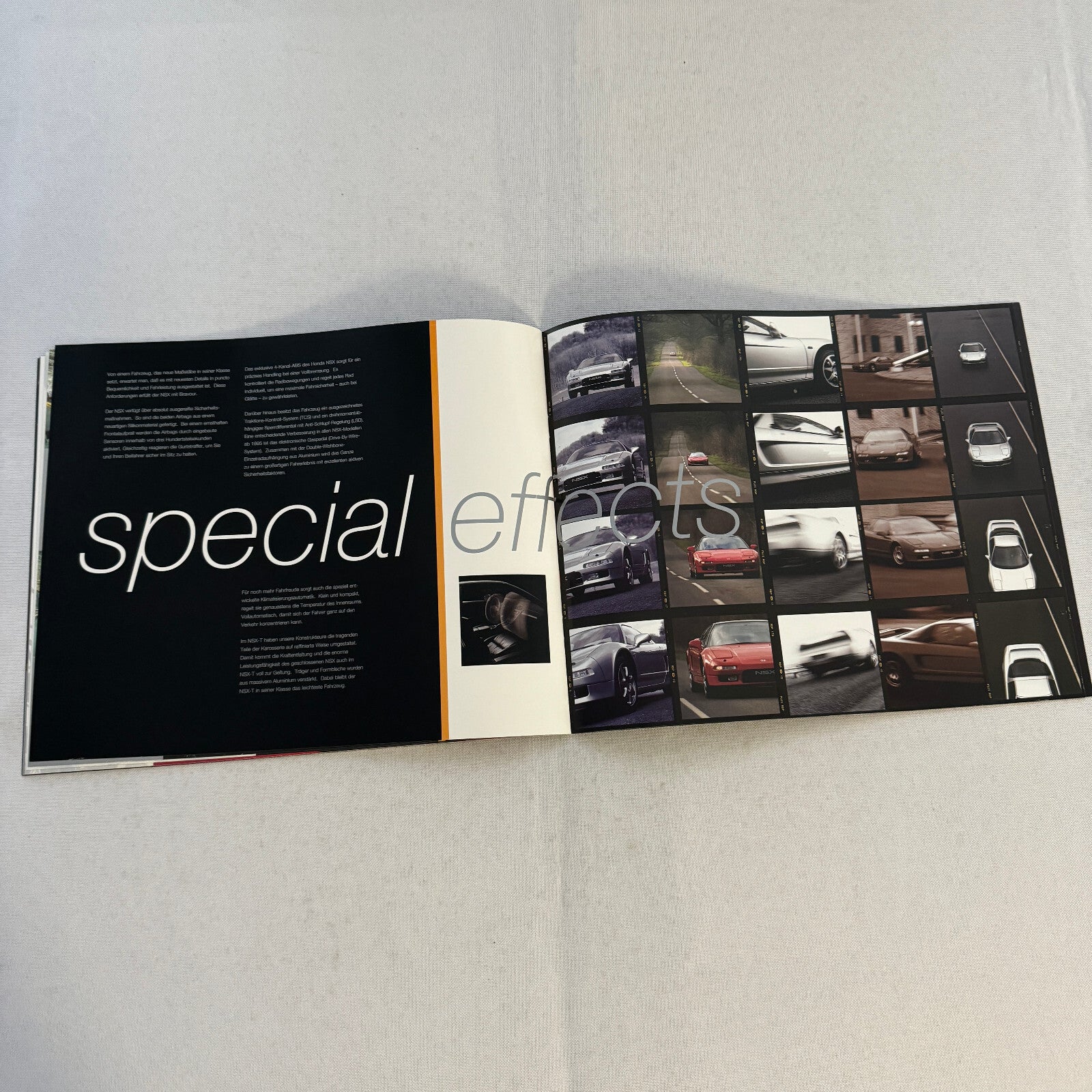 Honda NSX Car Sales Brochure Catalog Advertising GERMAN Text Acura NSX