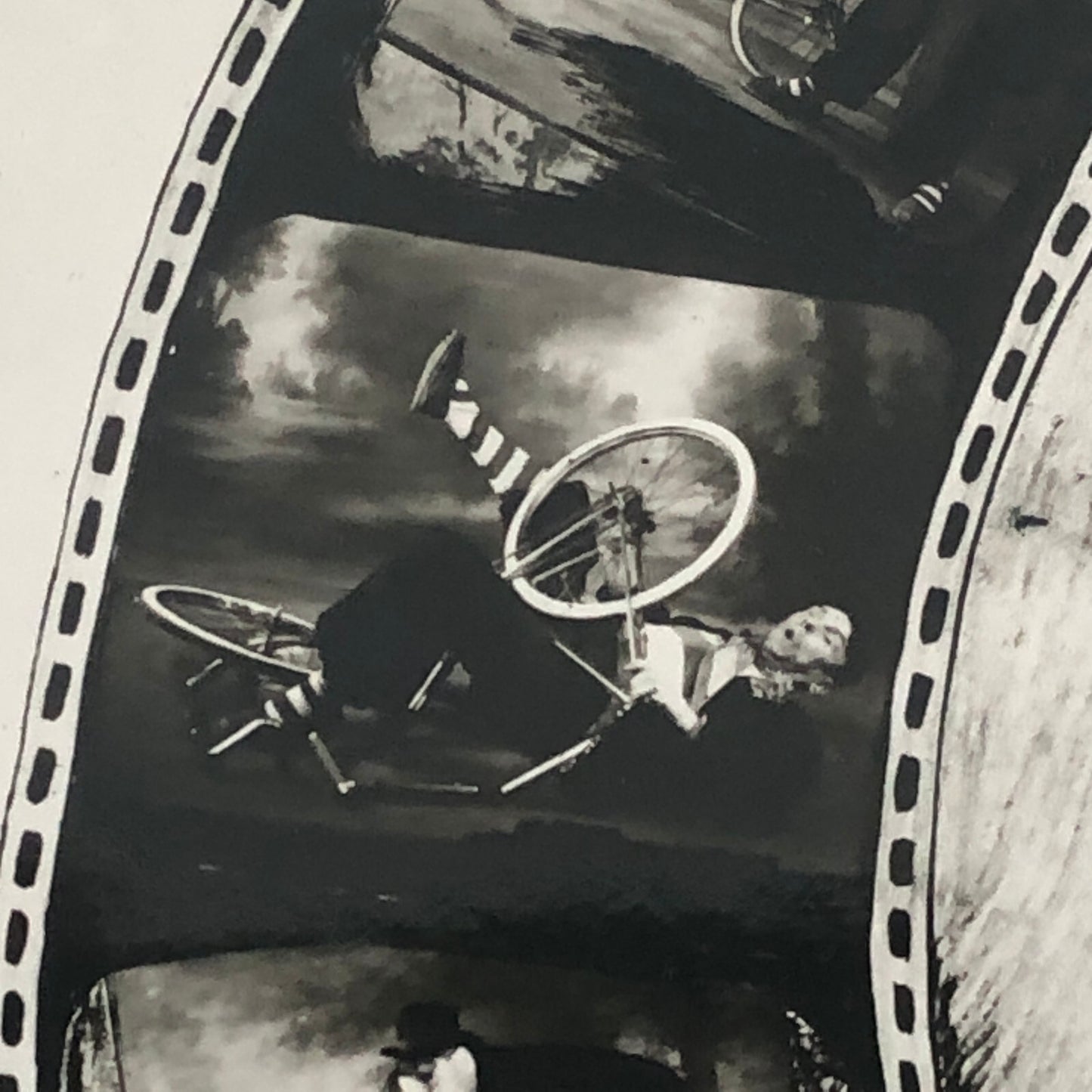 Circus Clown Bicycle Act Photo Photograph Vintage Dick Avan