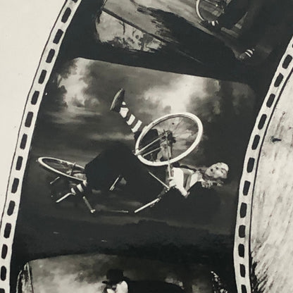 Circus Clown Bicycle Act Photo Photograph Vintage Dick Avan