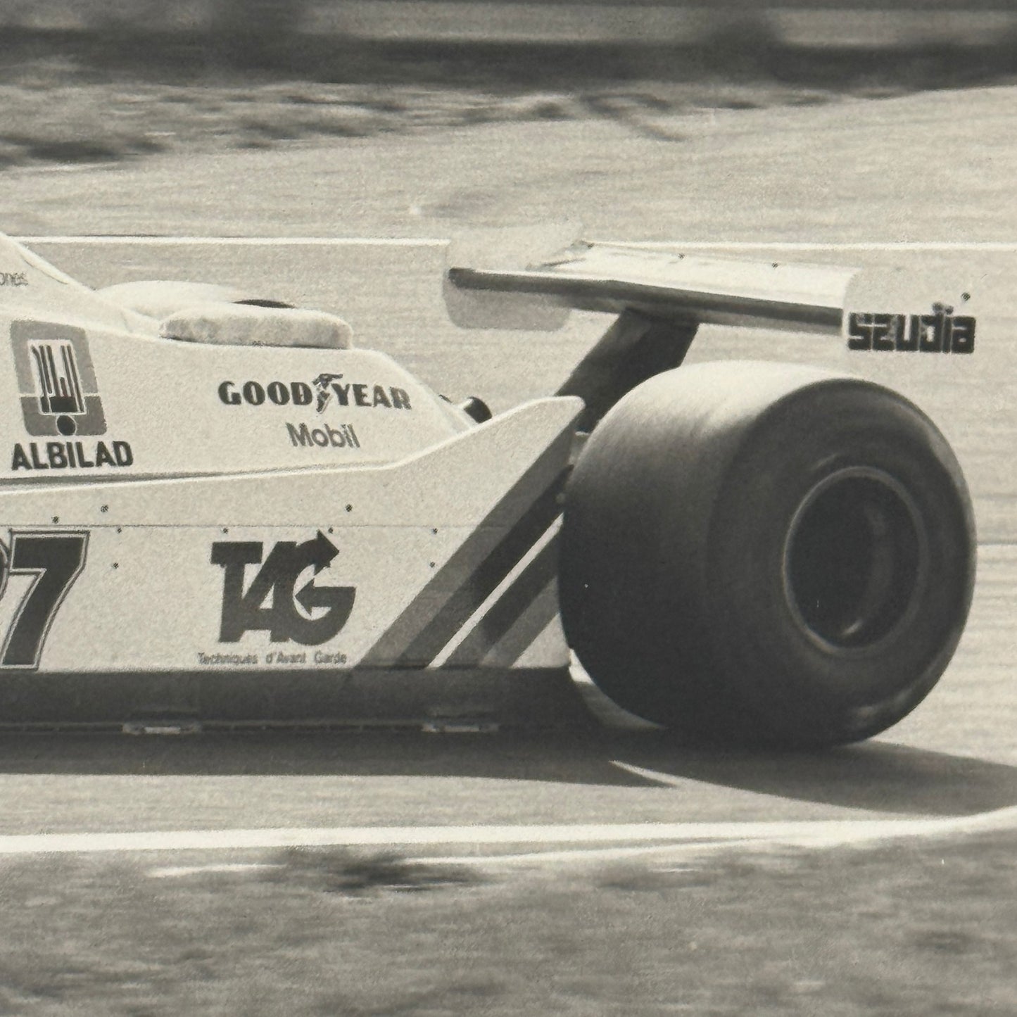 Alan Jones Racing Driver Car Vintage Grand Prix Racing Photo Photograph Print