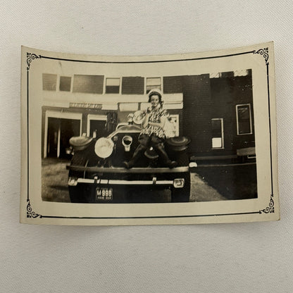 Vintage Fire Truck Photo Lot Child with Fire Aparatus Old Orchard Beach Maine