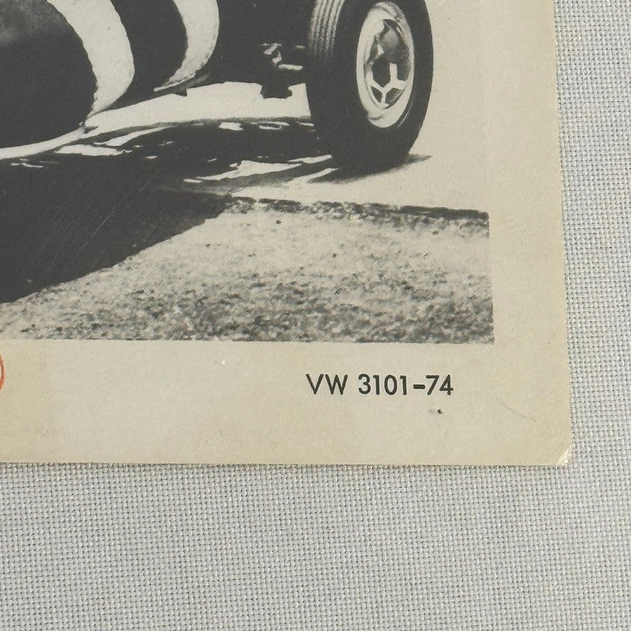 Vintage Custom Volkswagen Beetle Soccer Football Cleat Shoe Car Photo Photograph