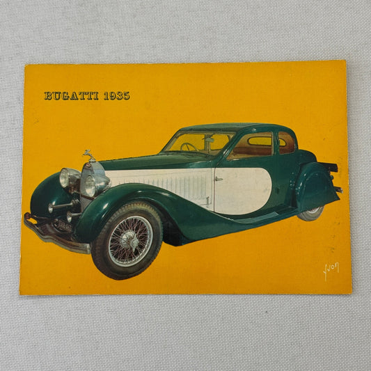 1935 Bugatti Coupe Ventoux Car Automobile Vintage Postcard Post Card