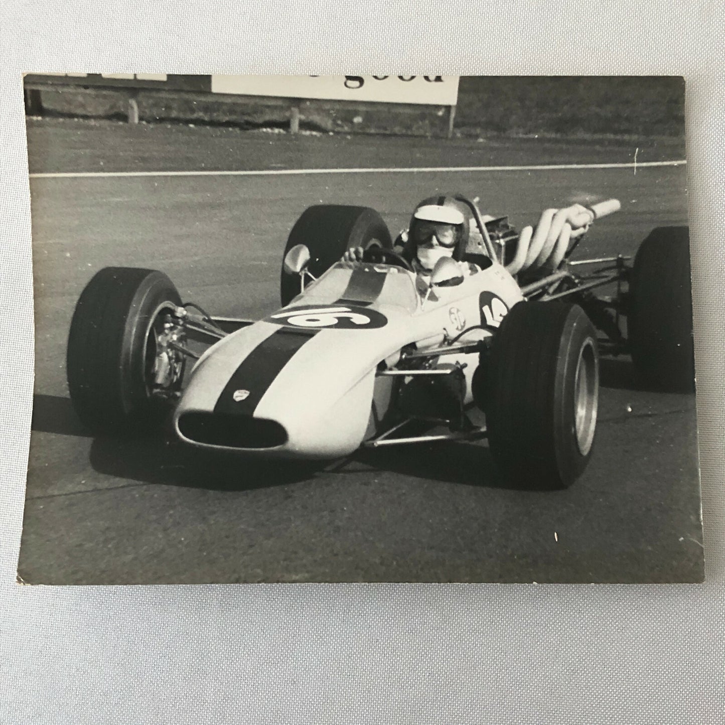 Vintage Racing Car Photo Photograph Print 1969 Max Busch Driver ?