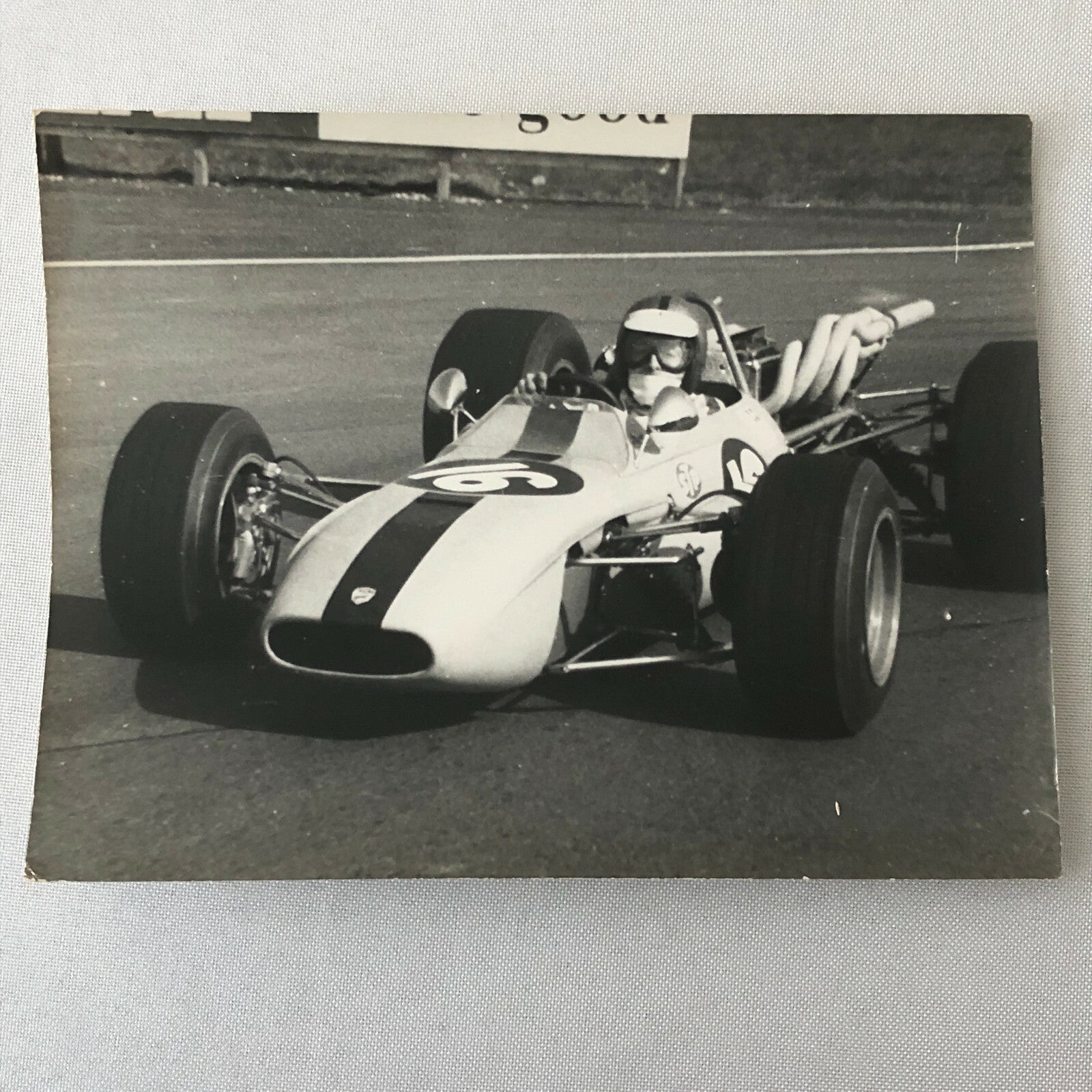 Vintage Racing Car Photo Photograph Print 1969 Max Busch Driver ?