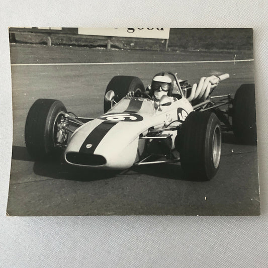 Vintage Racing Car Photo Photograph Print 1969 Max Busch Driver ?