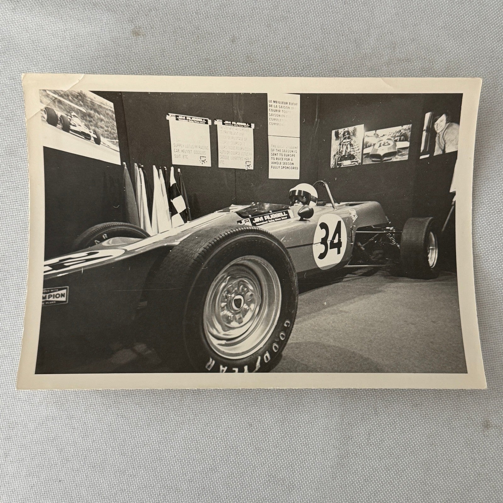 Vintage Car Racing Photo Circuit Mont Tremblant Quebec Jim Russell Photograph