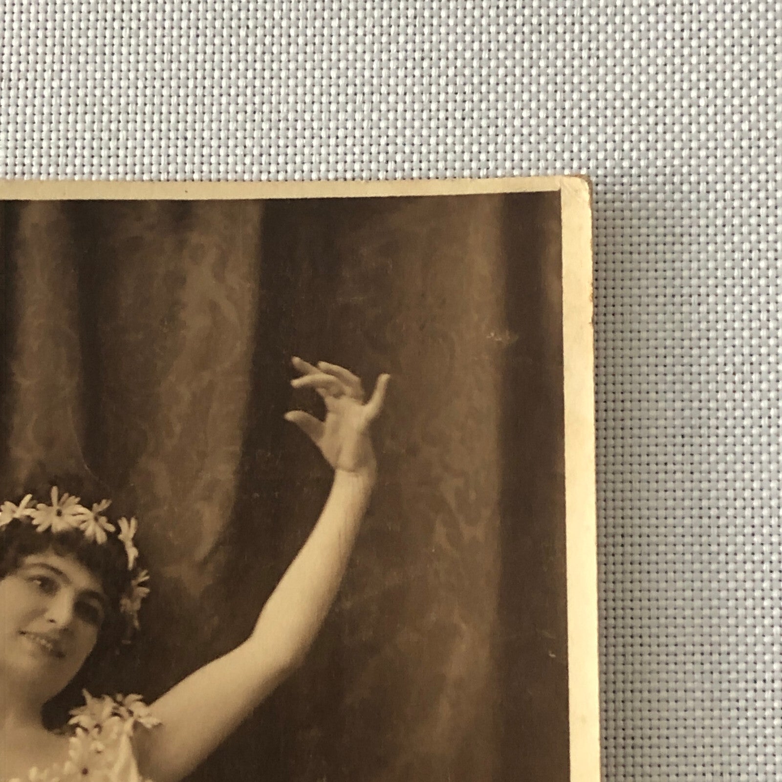 Ballet Dancer or Circus Performer Real Photo Postcard Post Card RPPC Vintage