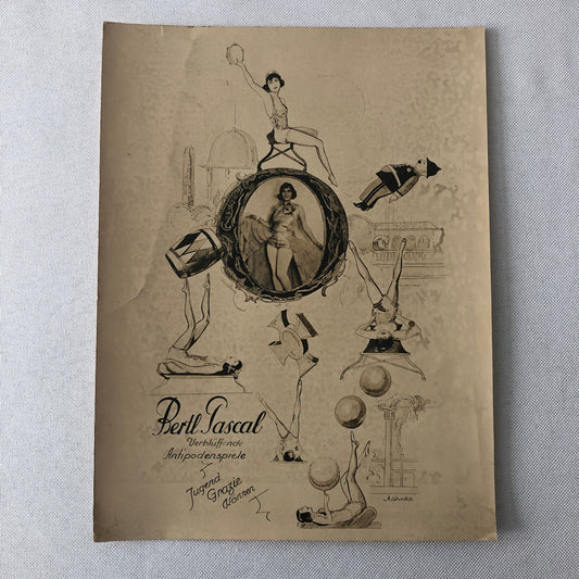 Circus Performer Acrobat Photo Photograph Vintage Bertl Pascal