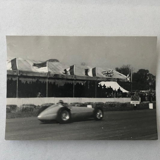 Vintage Racing Photo Photograph BRM Car at Silverstone 1950