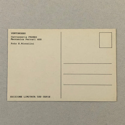 Ferrari 400 Convertible Concept Car Postcard Post Card