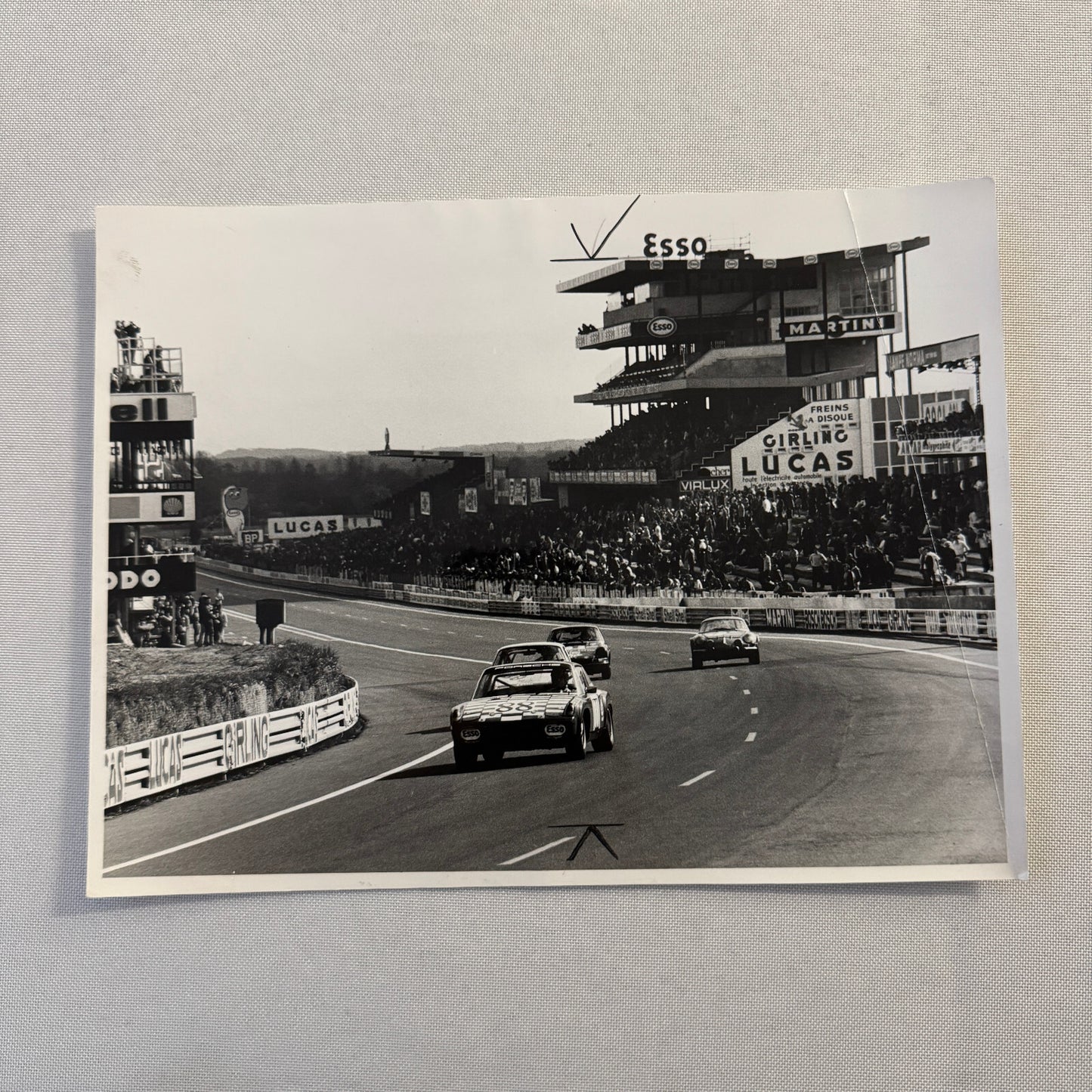 Vintage Porsche Racing Car Photo Photograph 1971 Le Mans Factory Werkfoto