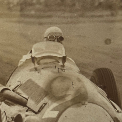 Vintage Racing Photo Juan Manuel Fangio 1951 British Grand Prix Silverstone