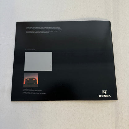 Honda NSX Car Sales Brochure Catalog Advertising GERMAN Text Acura NSX