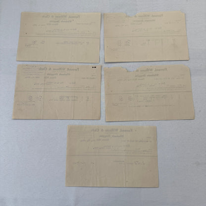 Farrand Williams and Clark Wholesale Druggists Detroit 1908 Invoice Receipt Lot