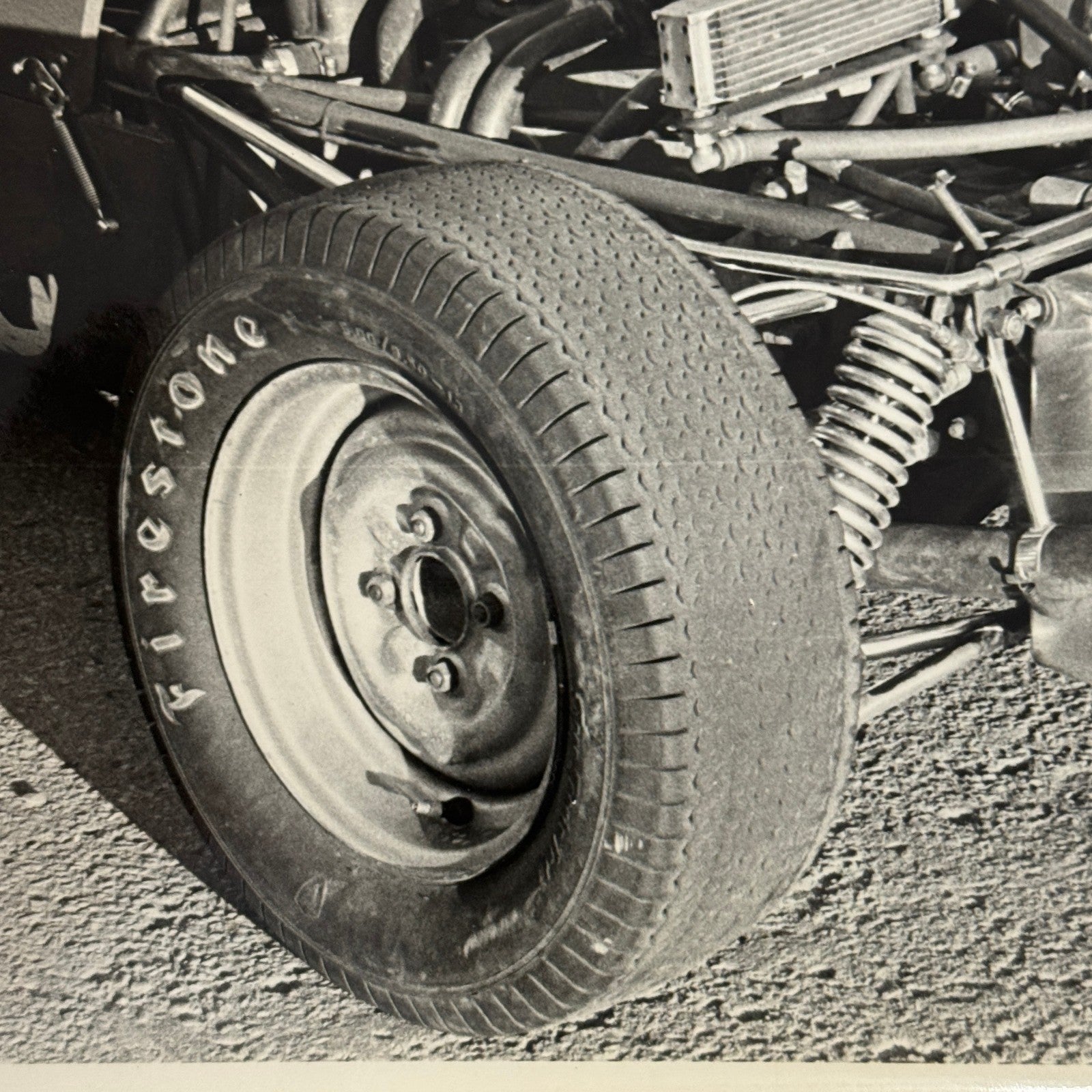 Vintage Car Racing Photo Photograph Print