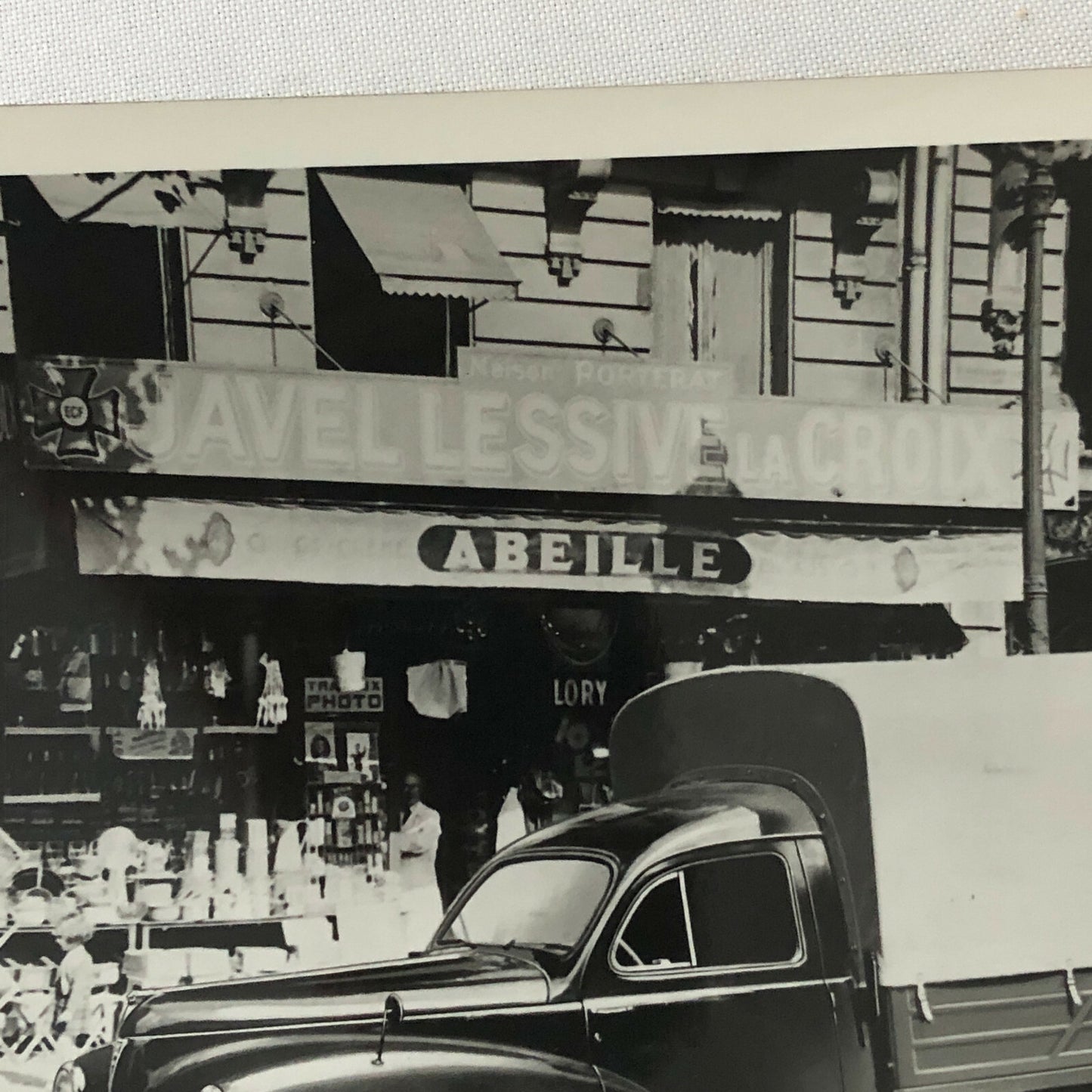Vintage Peugeot Truck Photo Photograph Camionette Bachee 203-U