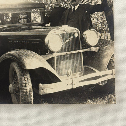 Antique Victory Car Automobile People Real Photo Postcard RPPC Photograph