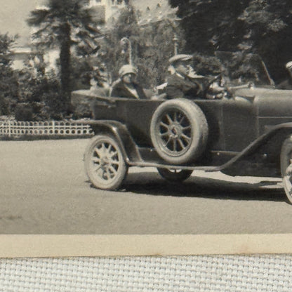 Vintage Photograph Photo Antique People in Early Automobile Car 1923