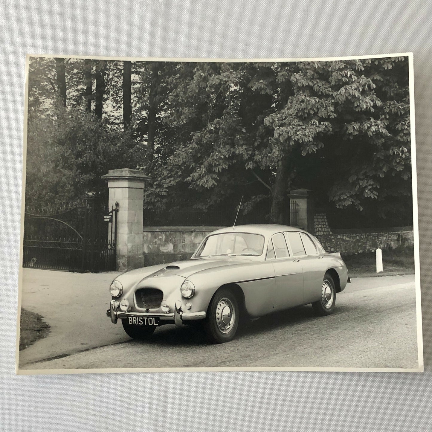 Vintage Bristol Car Press Photo Photograph Print 