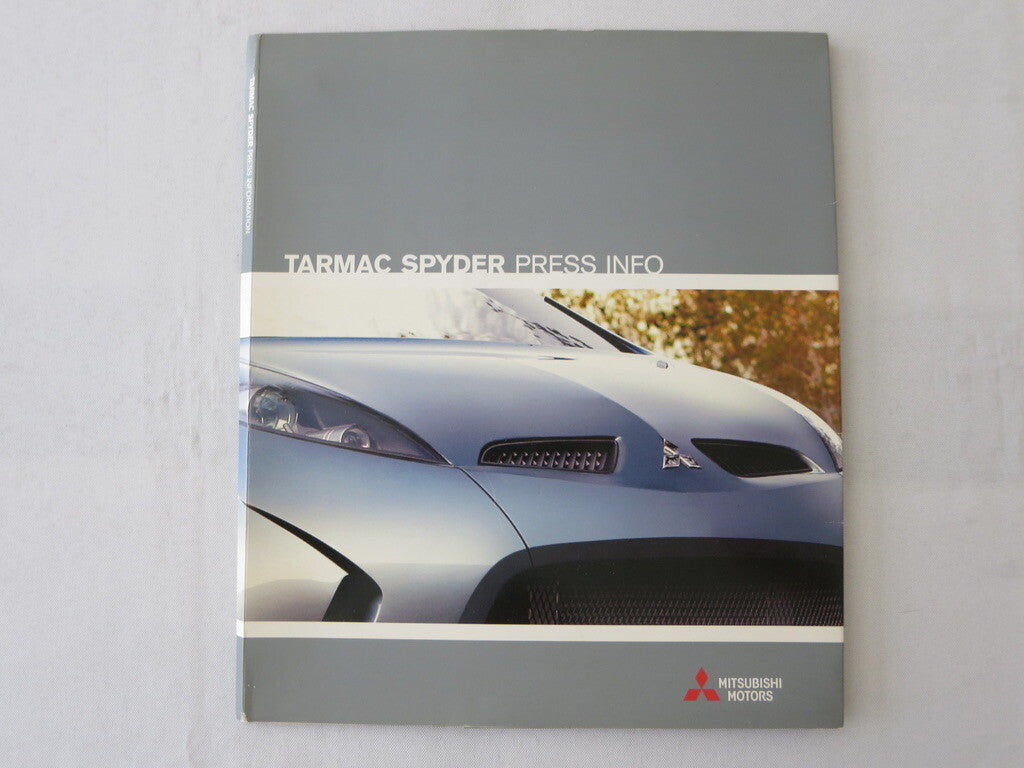 2003 Mitsubishi Tarmac Spyder Press Kit Brochure Catalog