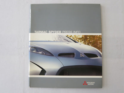 2003 Mitsubishi Tarmac Spyder Press Kit Brochure Catalog