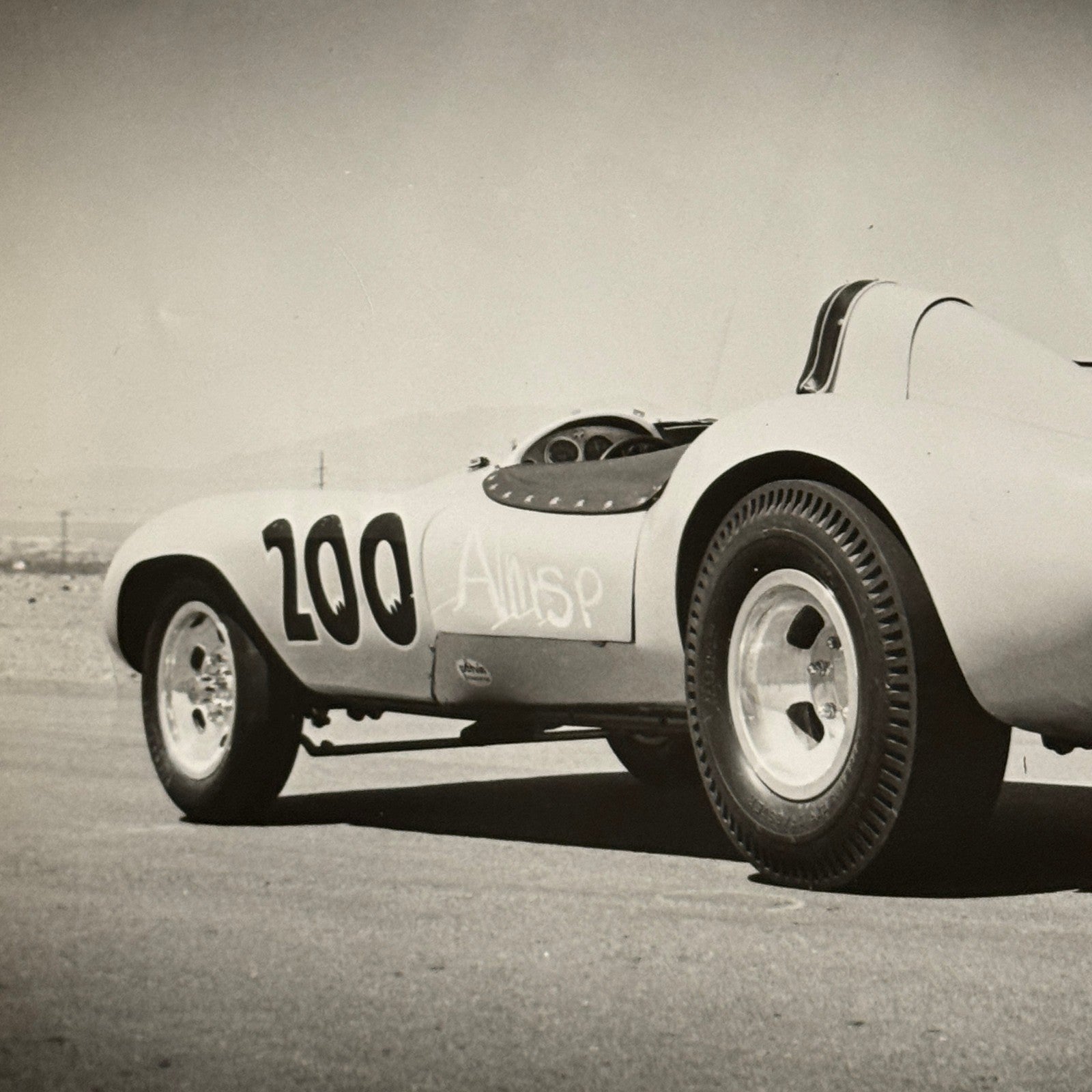 Vintage Dragster Drag Racing Photo Photograph Dean Moon Moonbeam Devin Car