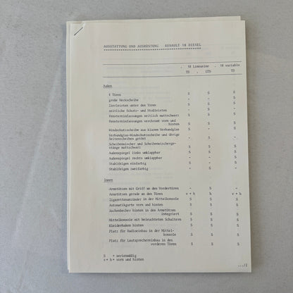 Renault 18 Diesel Car Factory Press Kit Renault 18 TD GTD GERMAN Text 1980 1981