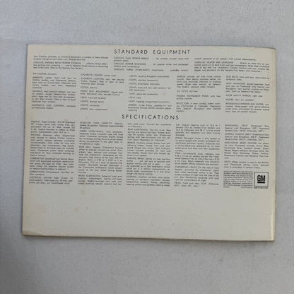 1968 Cadillac Car Sales Brochure Catalog Fleetwood Brougham Eldorado DeVille