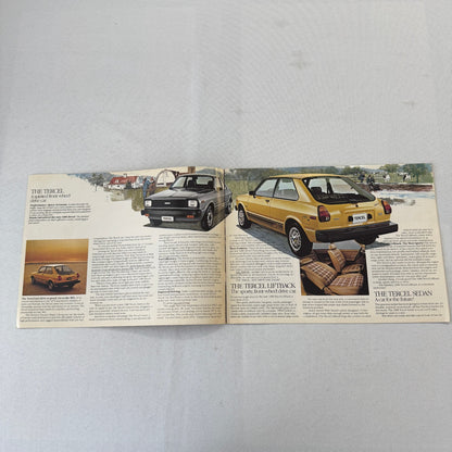 1980 Toyota Tercel Car Sales Brochure Catalog Advertising Vintage Canadian
