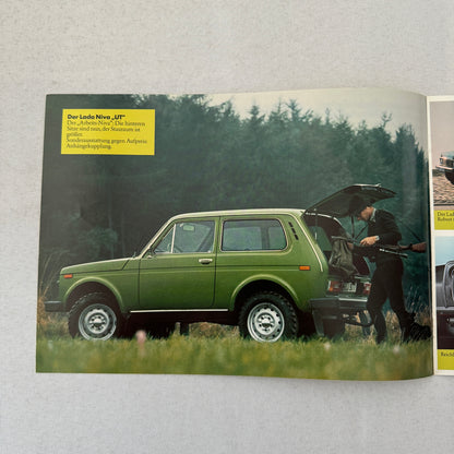 Lada Niva Car Sales Brochure Catalog Niva UT Niva E Niva 5000 C 5000C GERMAN