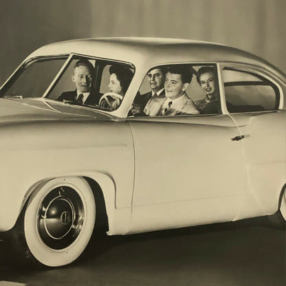 Vintage Kaiser Frazer Car Factory Press Photo Photograph Print 