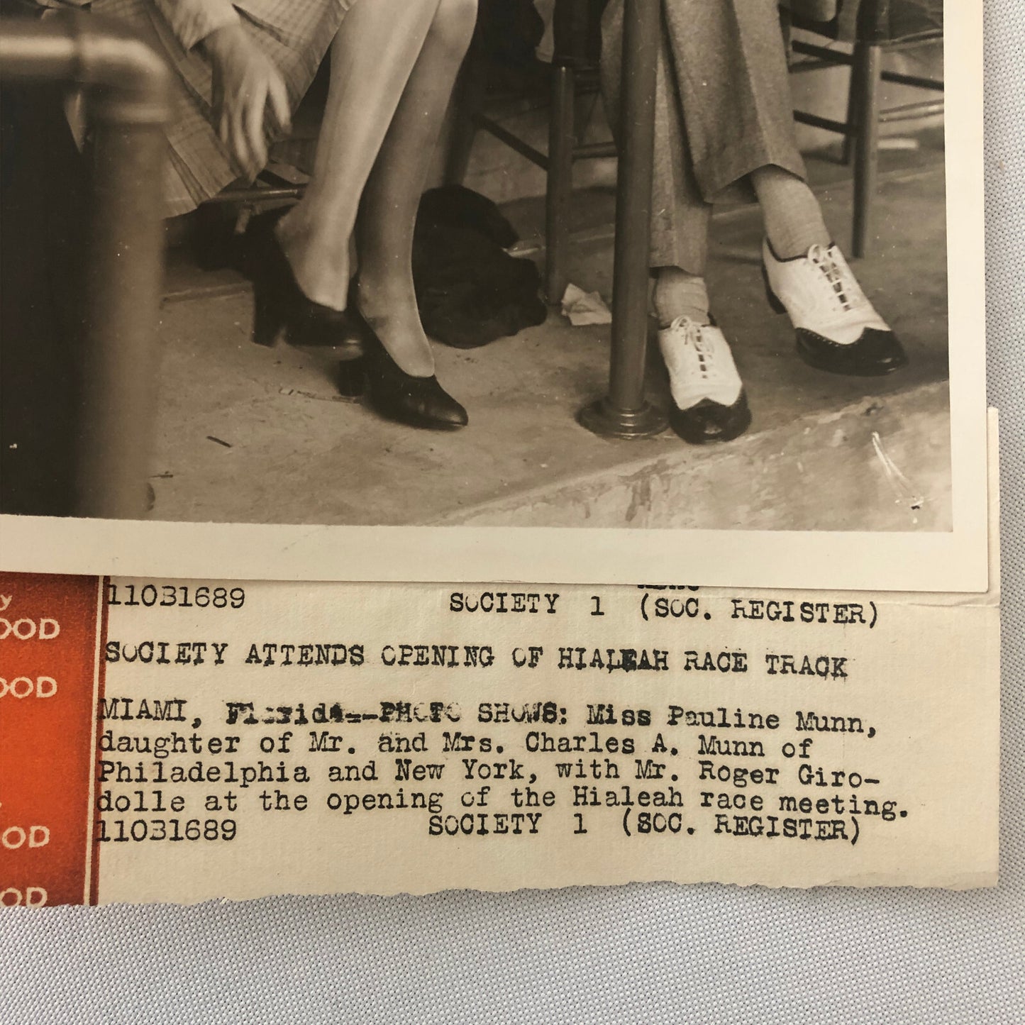 Press Photo Photograph Hialeah Park Miami Horse Racing Track Opening Society